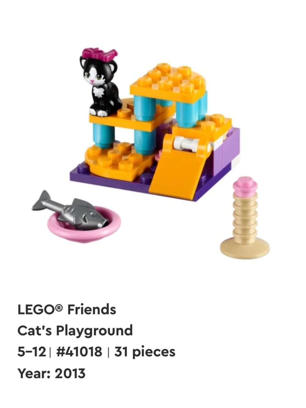LEGO Friends Animal Series - Cat, Hedgehog, and Puppy Retired Sets - Picture 5 of 7